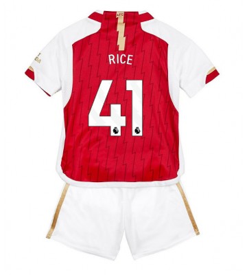 Arsenal Declan Rice #41 Replika Babytøj Hjemmebanesæt Børn 2023-24 Kortærmet (+ Korte bukser)